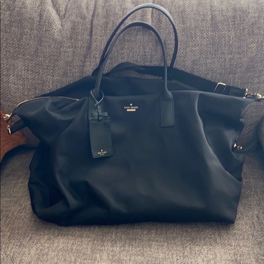 Kate Spade Large Black Duffle Bag!